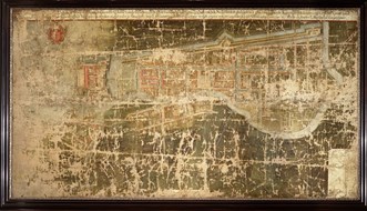 Kaart Batavia 1627 origineel Westfries Museum